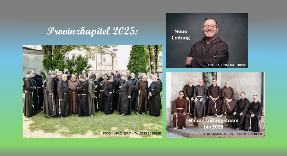 Beitragsbild Provinzkapitel 2025 der Kapuziner