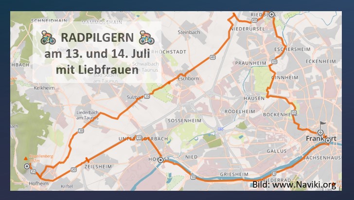 Radpilgern 2024_Beitragsfoto Route